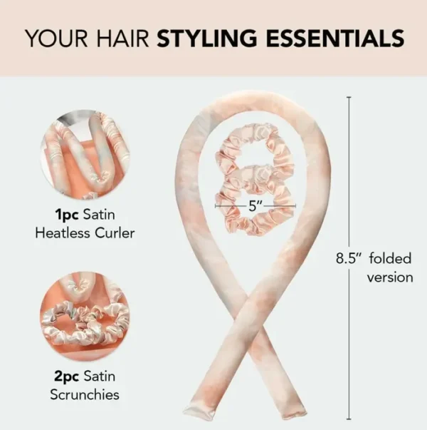 Satin Heatless Curling Set - Sleep-In Curlers
