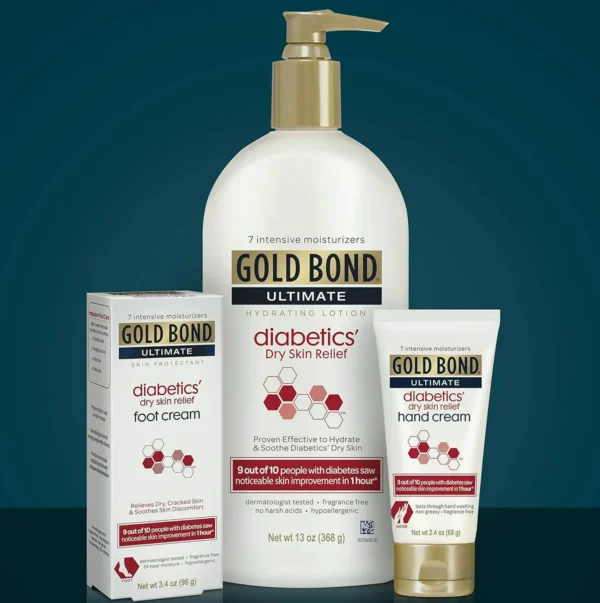 Golden Bond Lotion for Diabetic Dry Skin, 4.5 oz Aloe-Infused