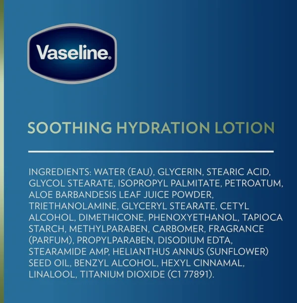 Vaseline's Intensive Care Hydration Body Lotion with Aloe (20.3 fl oz, Set of 3)