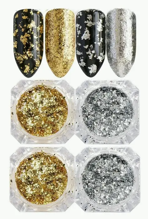 Holographic Nail Kit with Glitter Sequins