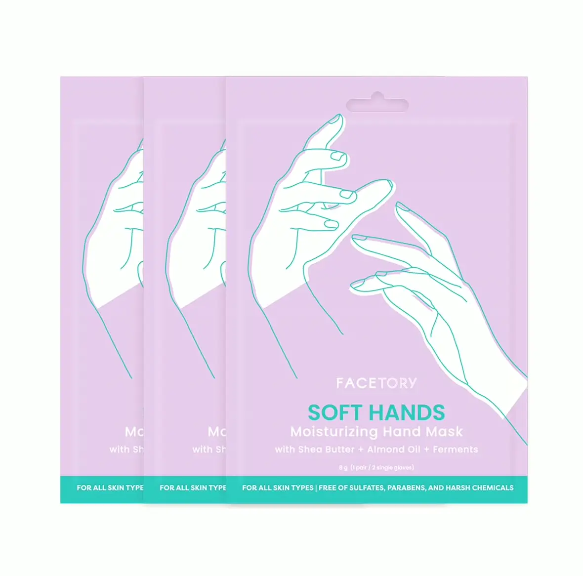 Nourishing Hand Mask with Almond Oil - 3 Sets