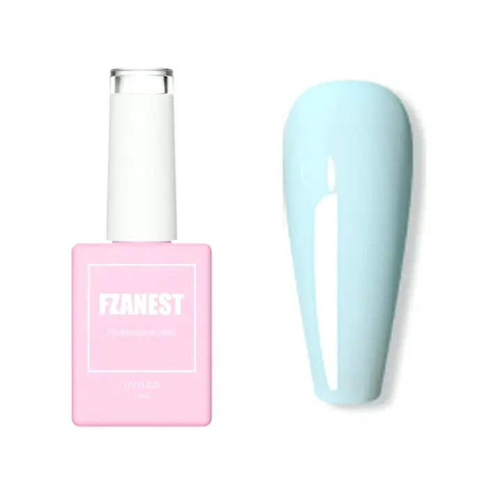 FZANEST's Light Blue Gel Nail Paint for Summer
