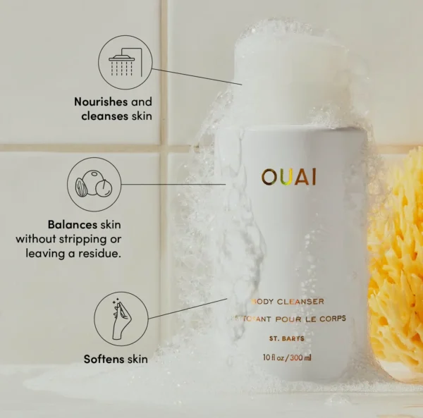 OUAI's Skin Wash - Hydrate, Nourish Skin - Sulfate Free, 10 Oz