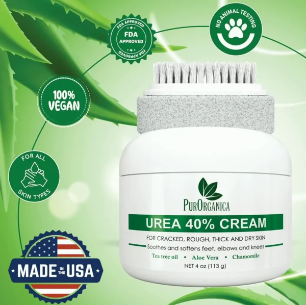 Urea 40% Heel Lotion with Pumice & Brush