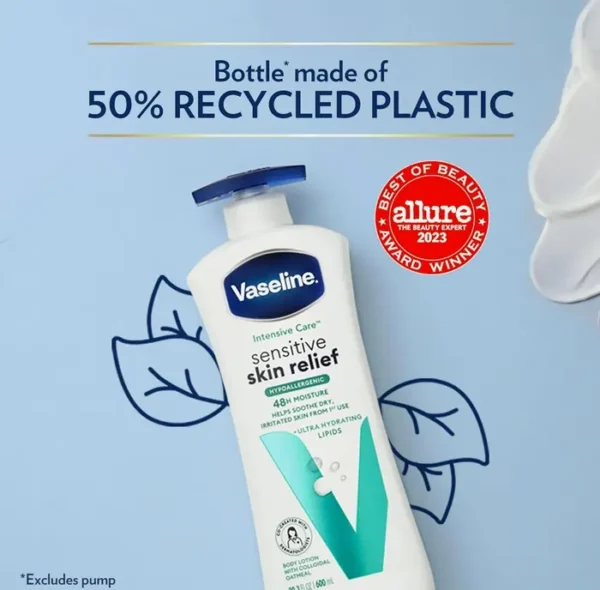 Vaseline Body Lotion Sensitive Relief, Four Ct, 20.3 oz