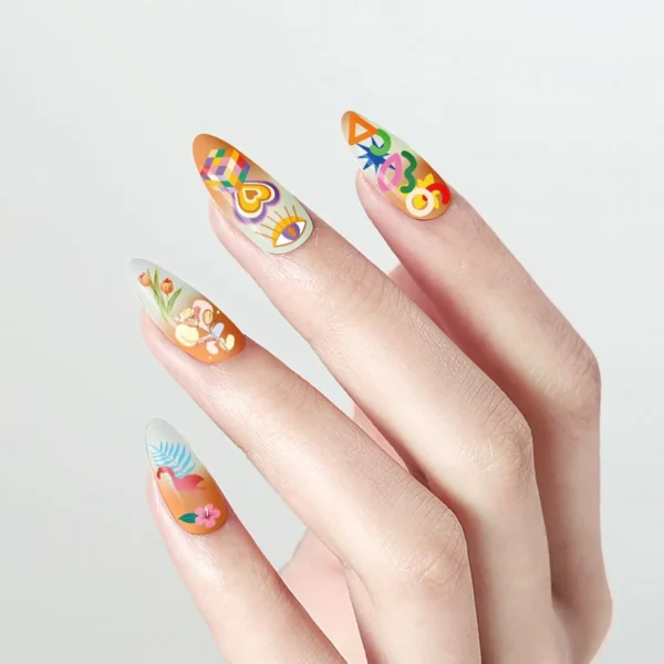 Nail  Stickers Set for  Children  with Tweezers