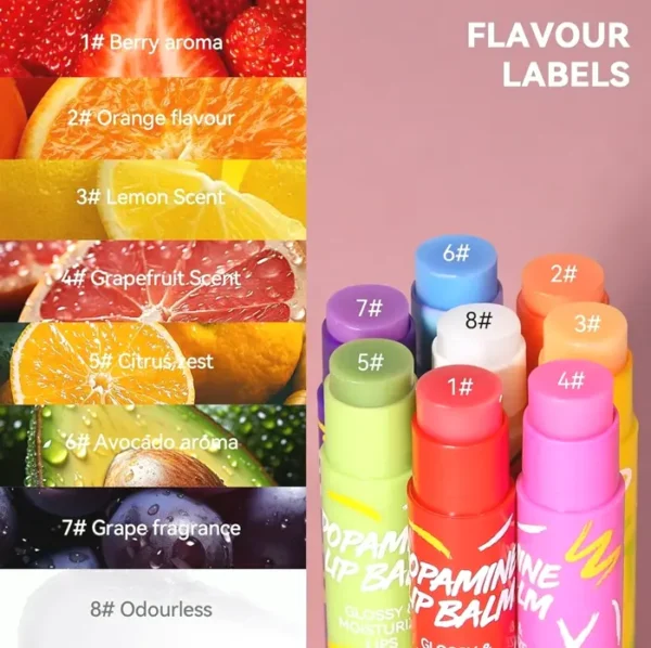 Tinted Lip Balm Kit - Hydrating, Shiny Finish, 8 Shades