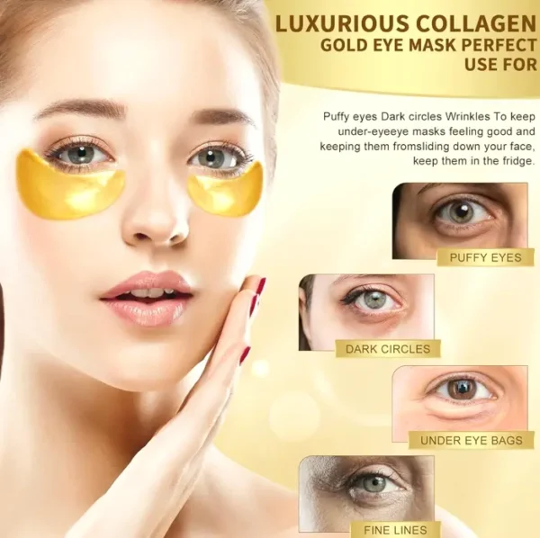 POSTA 24K Gold Eye Mask Treatment, 50 Pairs