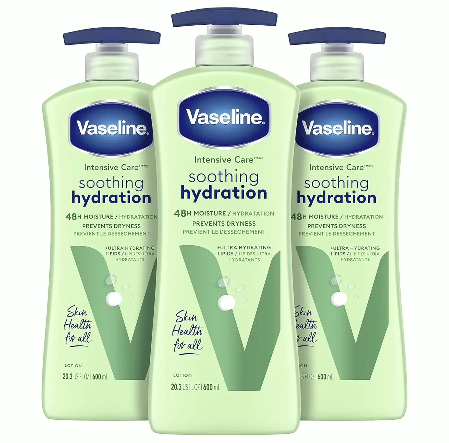Vaseline's Intensive Care Hydration Body Lotion with Aloe (20.3 fl oz, Set of 3)
