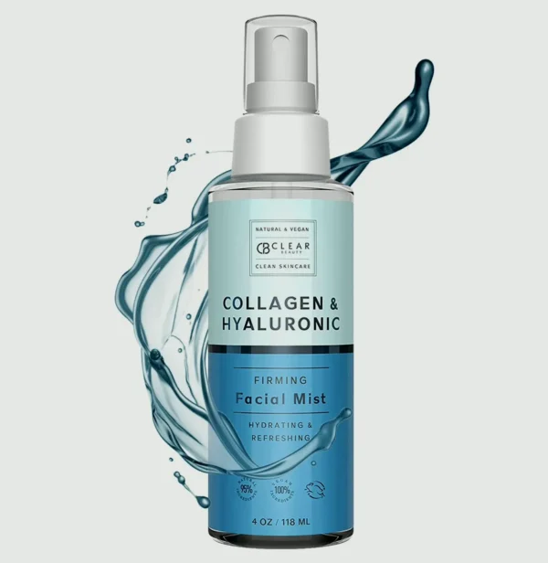 Moisturizing Facial Spray with Hyaluronic Acid & Collagen - 4 OZ
