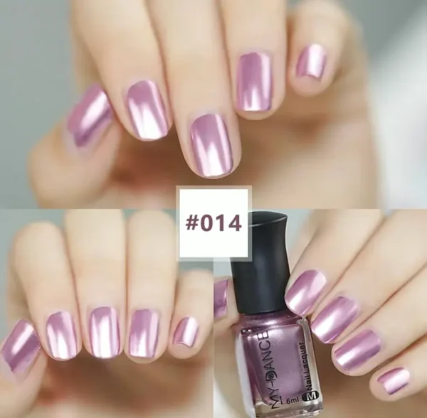 Three Shades Mirror Metallic Nail Enamel Kit