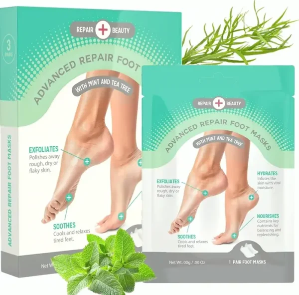 Peppermint and Tea Tree Foot Packs Hydrating Socks