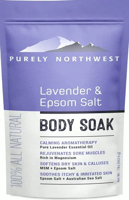 High-Quality Lavender-infused Muscle Soak with MSM & Epsom - 1LB