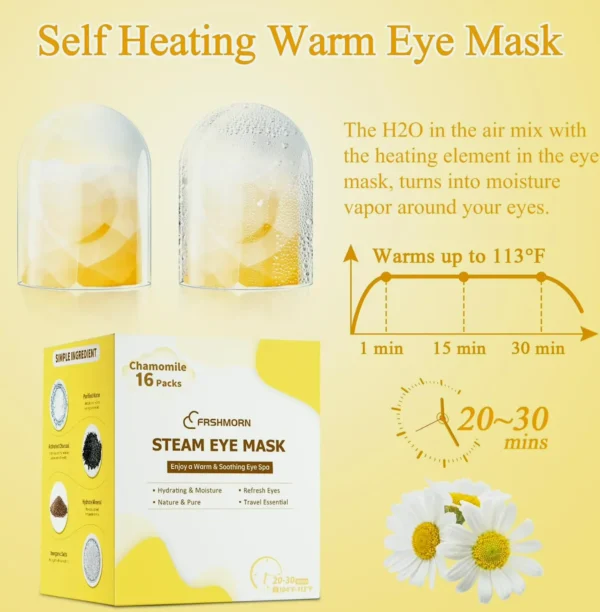 Steam Vision Mask, Self-Heating Pad