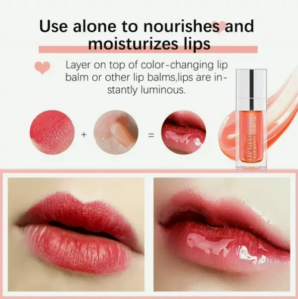 Hydrating Mouth Glow Elixir, Nourishing Shiny Lip Balm
