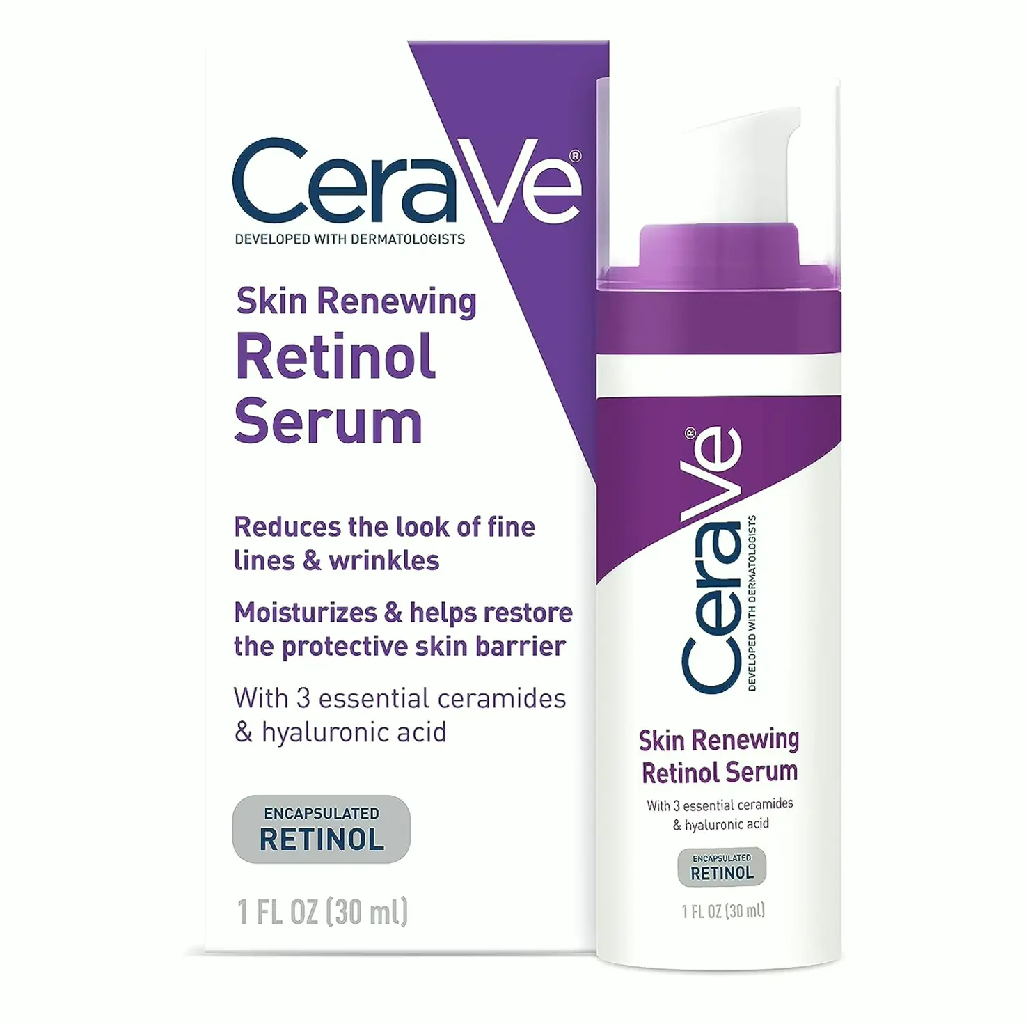 CeraVé Anti Wrinkle Vitamin A Cream | Brightening | One Ounce