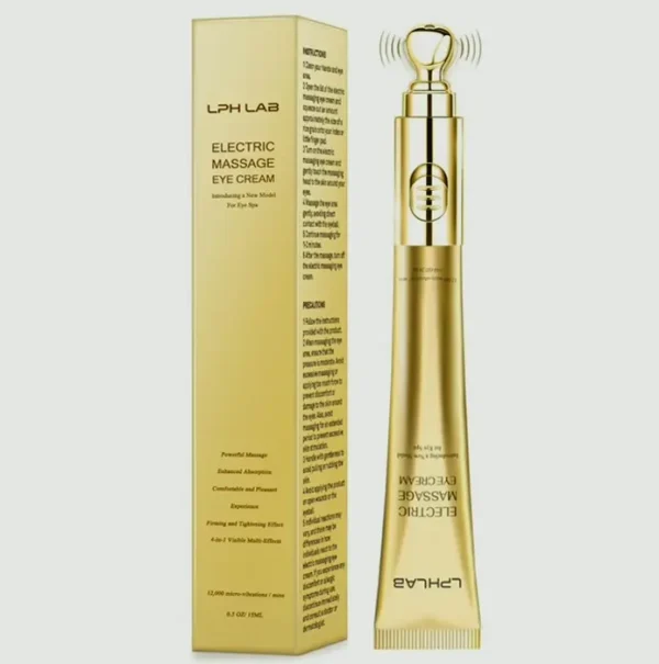 Anti-Aging Eye Cream with Electric Massager - Puffiness Treatment