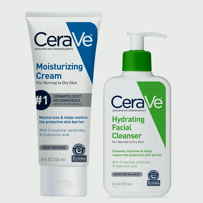 CereVe Moisturizing Skin Care Kit | 8oz Lotion & Face Wash