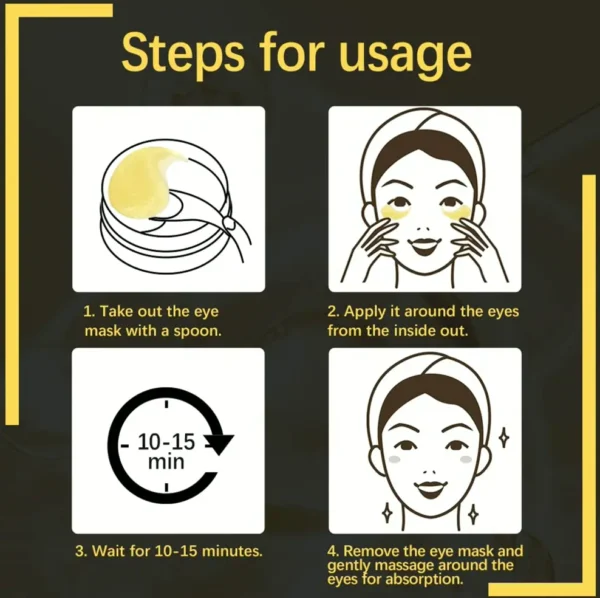 Gold Under Eye Patches for Puffy Eyes