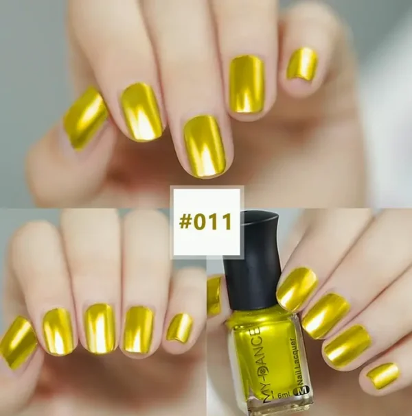 Three Shades Mirror Metallic Nail Enamel Kit