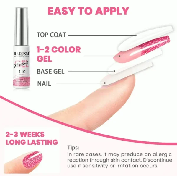 Glitter Gel Nail Polish Set