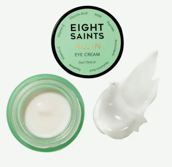 8 Saints Eye Cream - Natural Puffiness Reducer, 0.5 oz